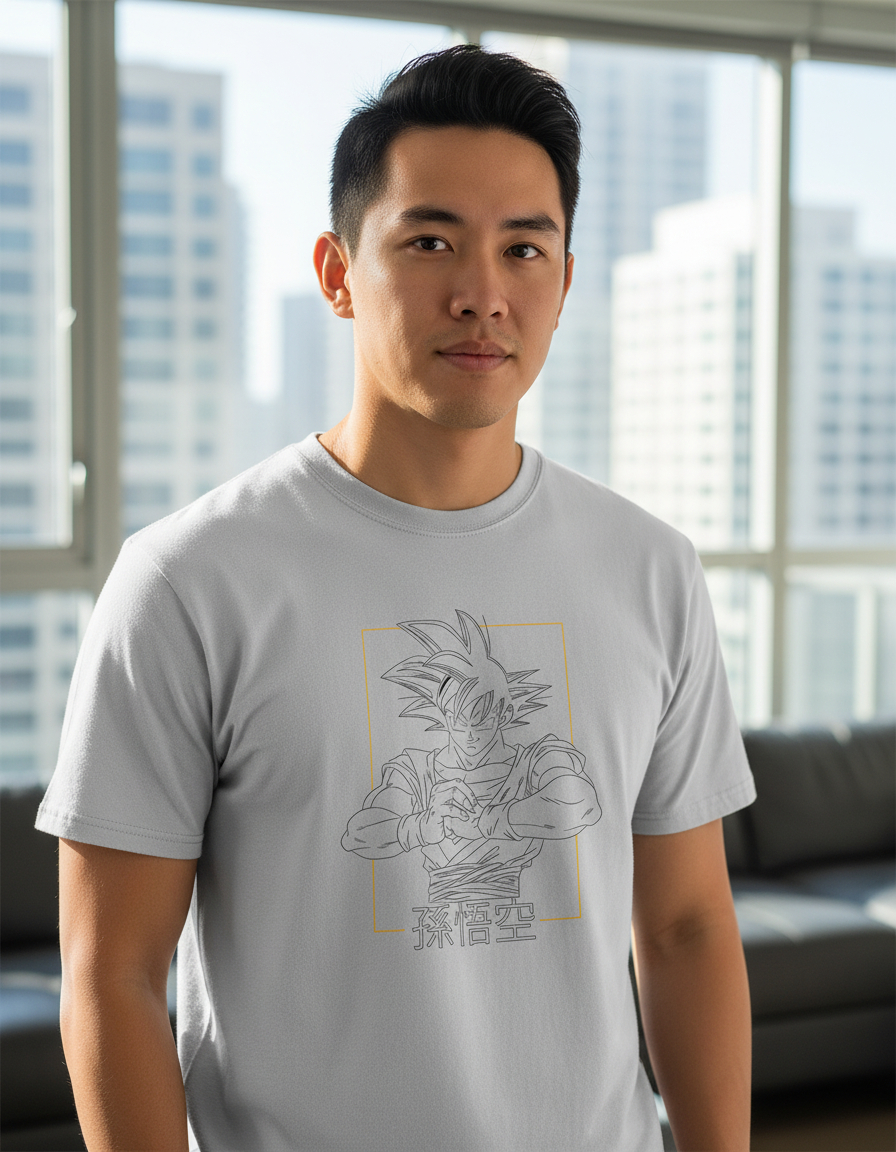 Remera: Goku Lineal Memoestampados - Imagen 10