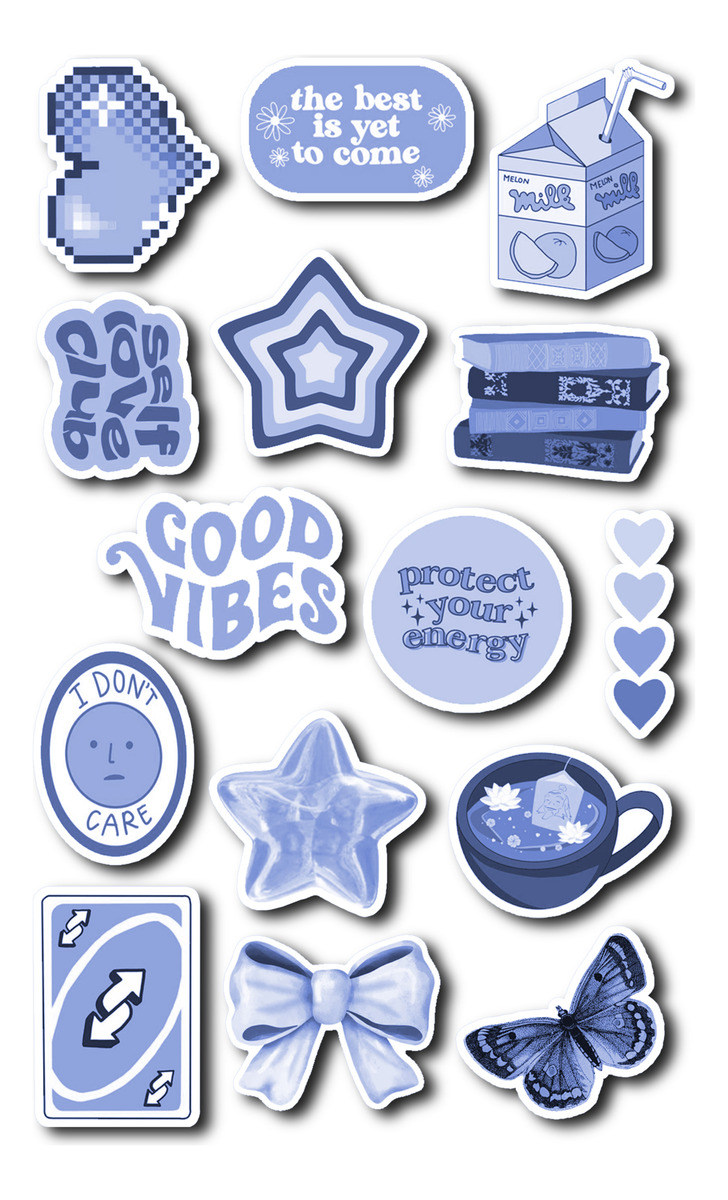 Pack Pegotines Stickers Good Vibes Memoestampados - Imagen 6