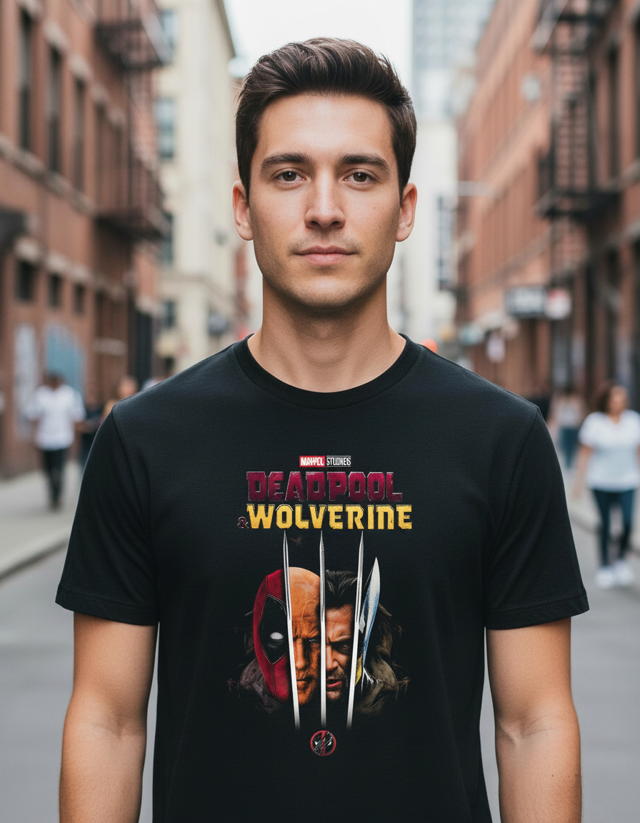 Remera: Deadpool 3 & Wolverine 05 Memoestampados