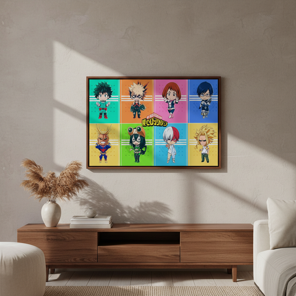 Cuadro Boku No Hero 561 40x53 Mdf Memoestampados