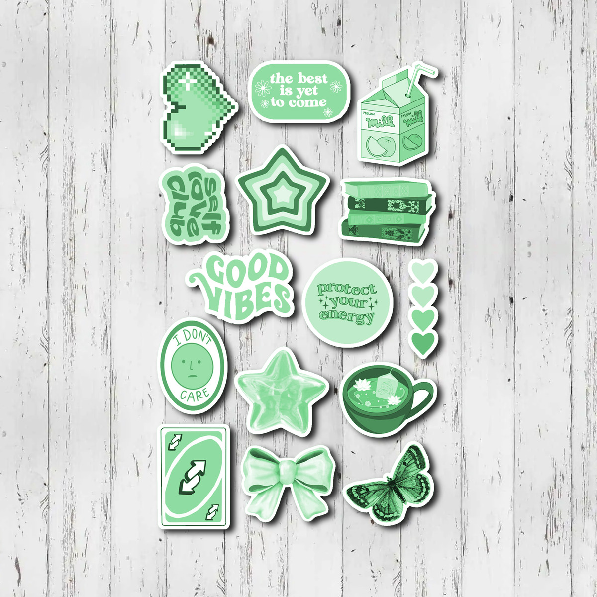 Pack Pegotines Stickers Good Vibes Memoestampados - Imagen 28