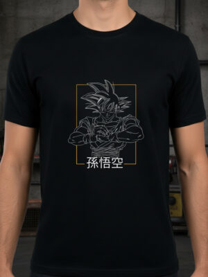 Remera: Goku Lineal Memoestampados
