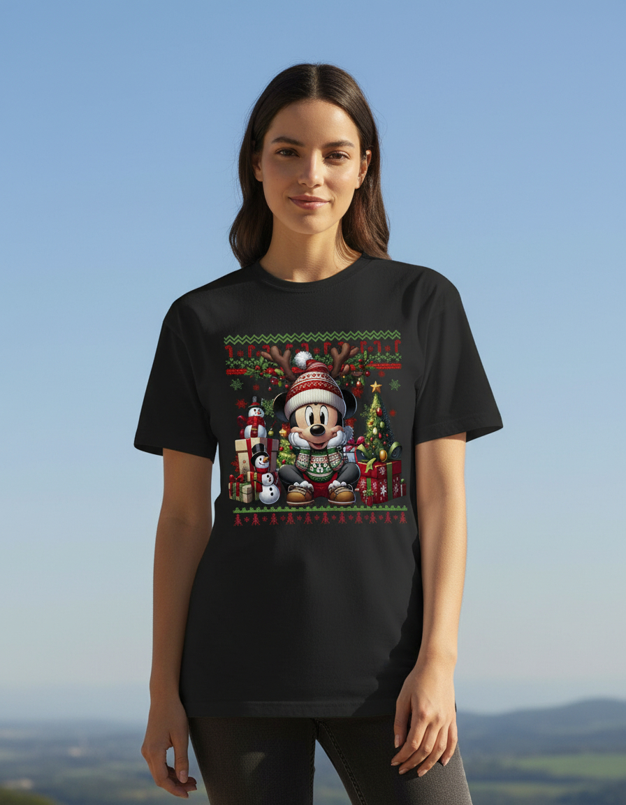 Remera: Ugly Navideño Mickey Memoestampados - Imagen 4