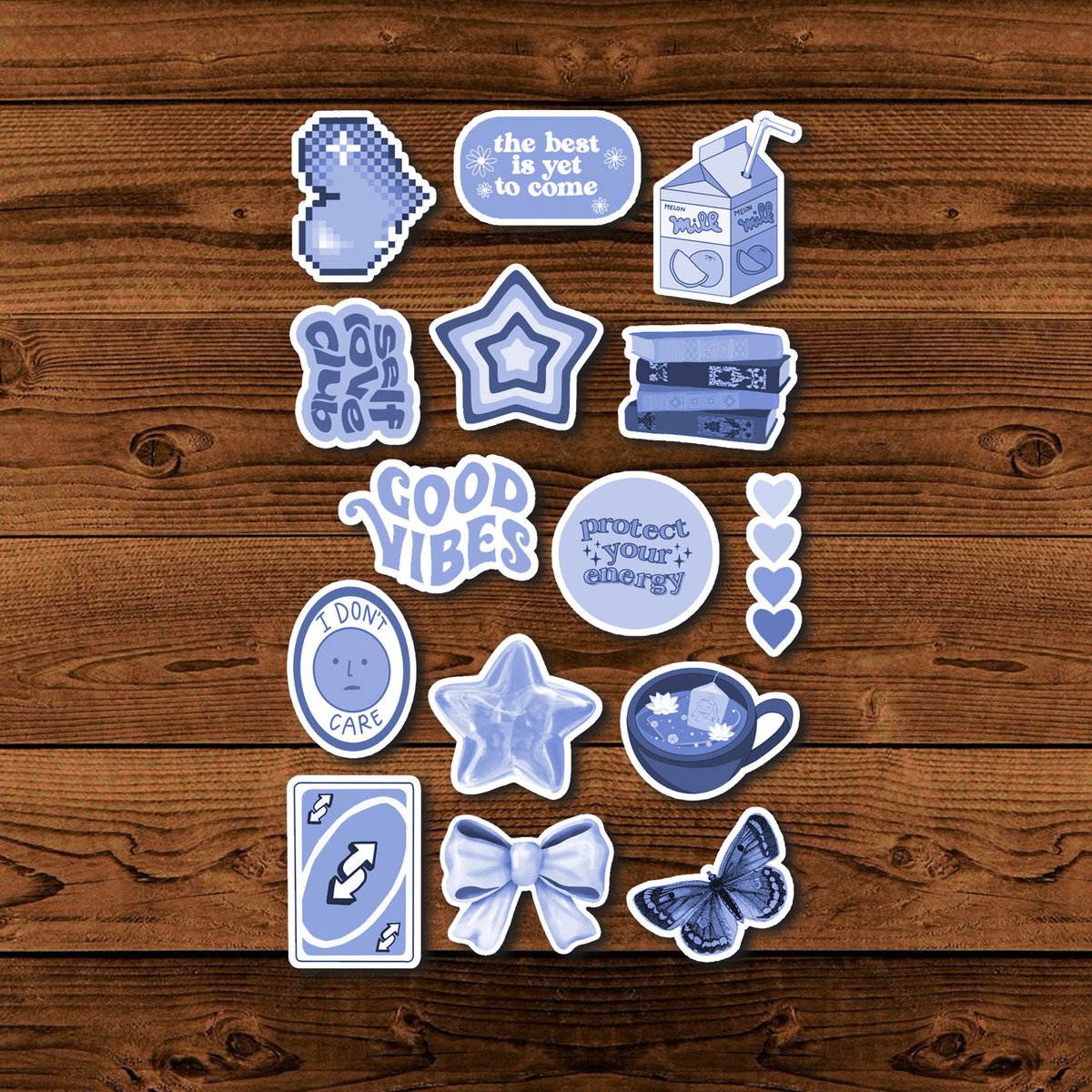Pack Pegotines Stickers Good Vibes Memoestampados - Imagen 7
