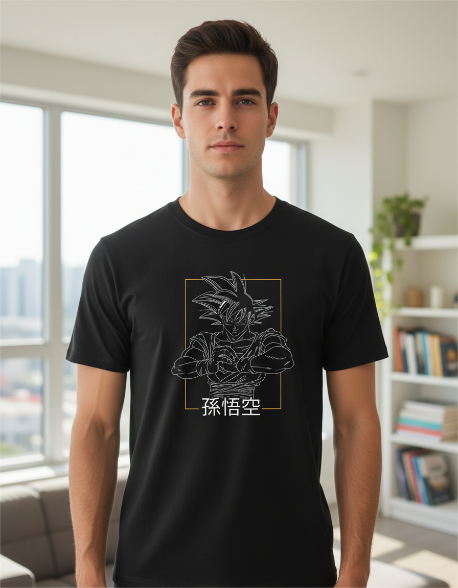 Remera: Goku Lineal Memoestampados - Imagen 3