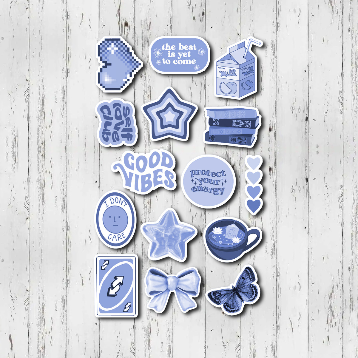 Pack Pegotines Stickers Good Vibes Memoestampados - Imagen 8