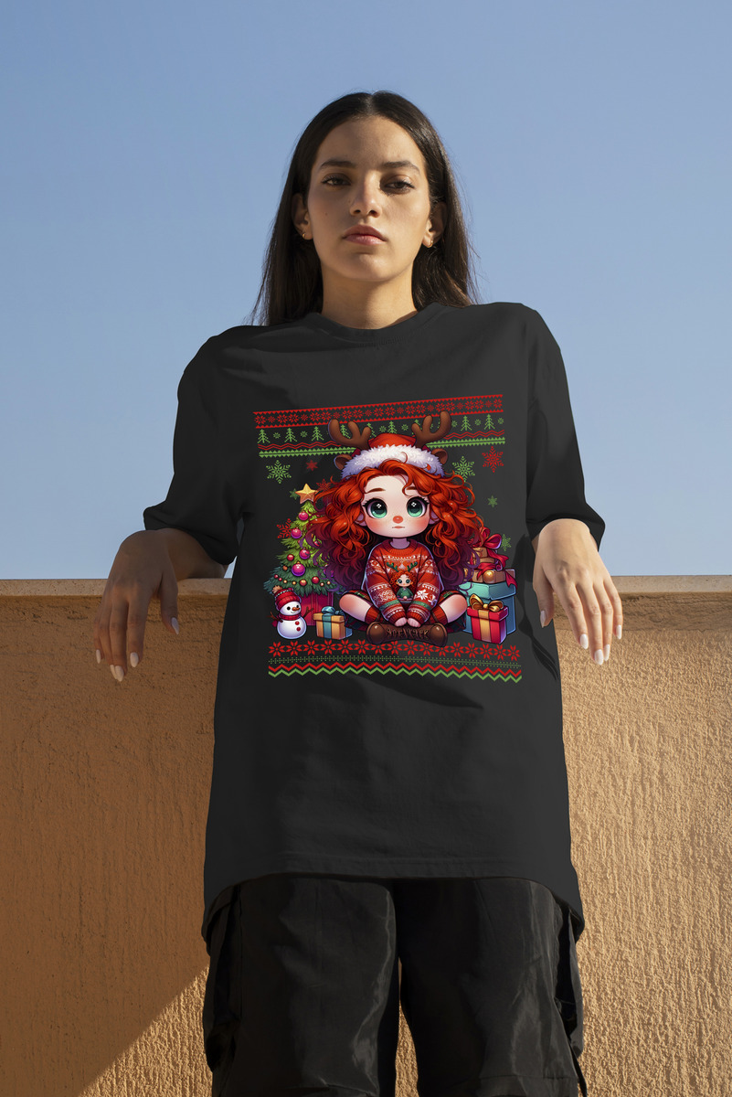 Remera: Ugly Navideño Merida Valiente Memoestampados - Imagen 2