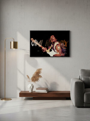 Cuadro 325 Jimi Hendrix 30x40 Mdf Memoestampados