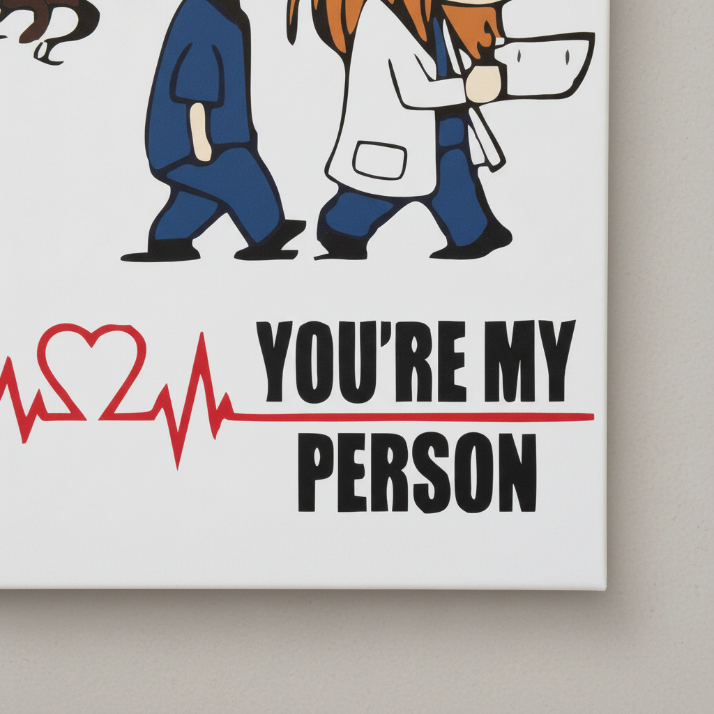 Cuadro Greys Anatomy 498 40x53 Mdf Memoestampados - Imagen 4