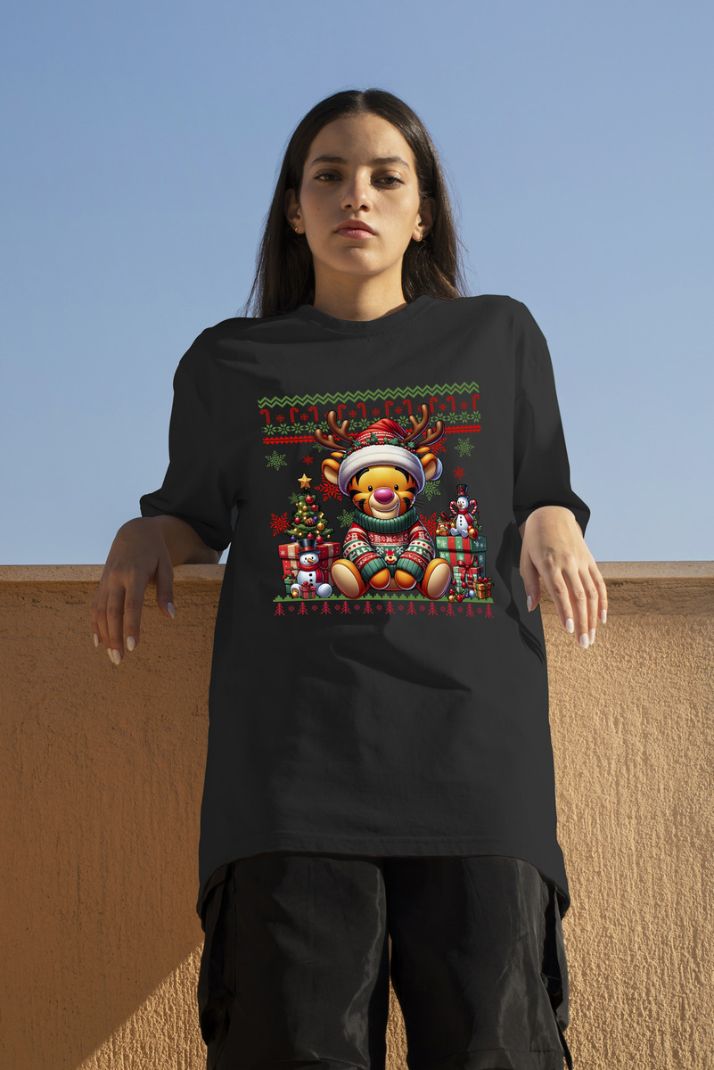 Remera: Ugly Navideño Tigre Memoestampados