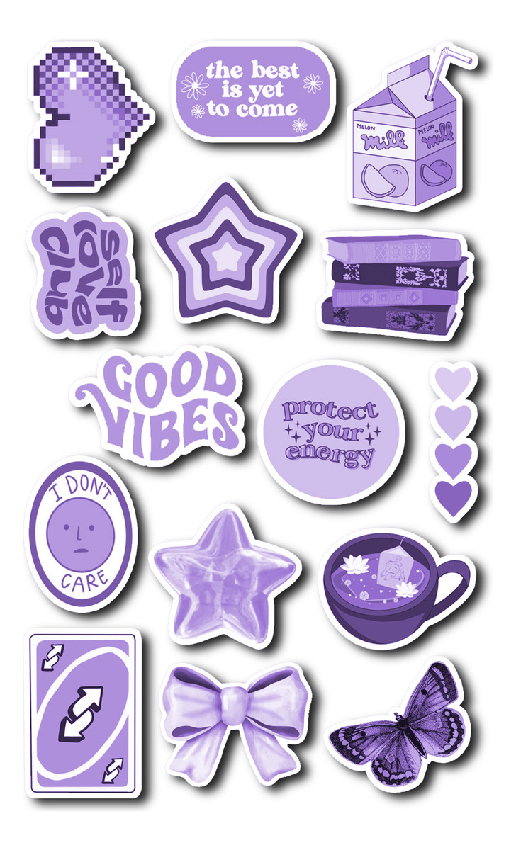 Pack Pegotines Stickers Good Vibes Memoestampados - Imagen 10