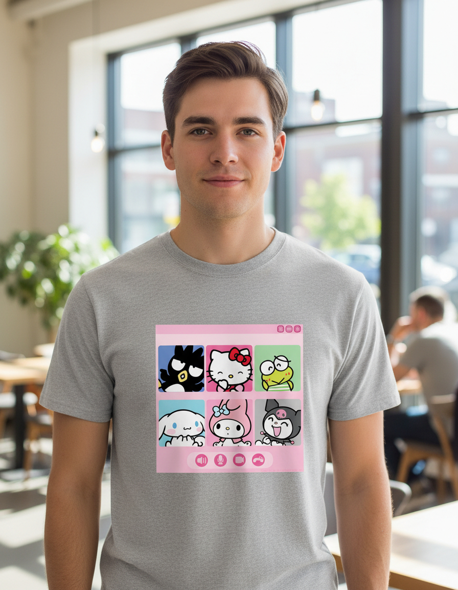 Remera: Hello Kitty Y Sus Amigos Memoestampados - Imagen 17