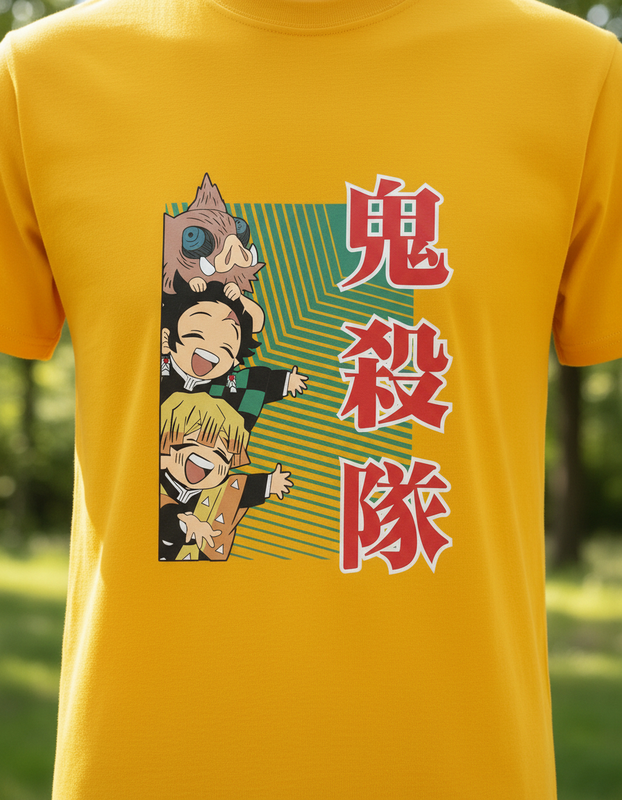 Remera: Demon Slayer Chibis Memoestampados - Imagen 15