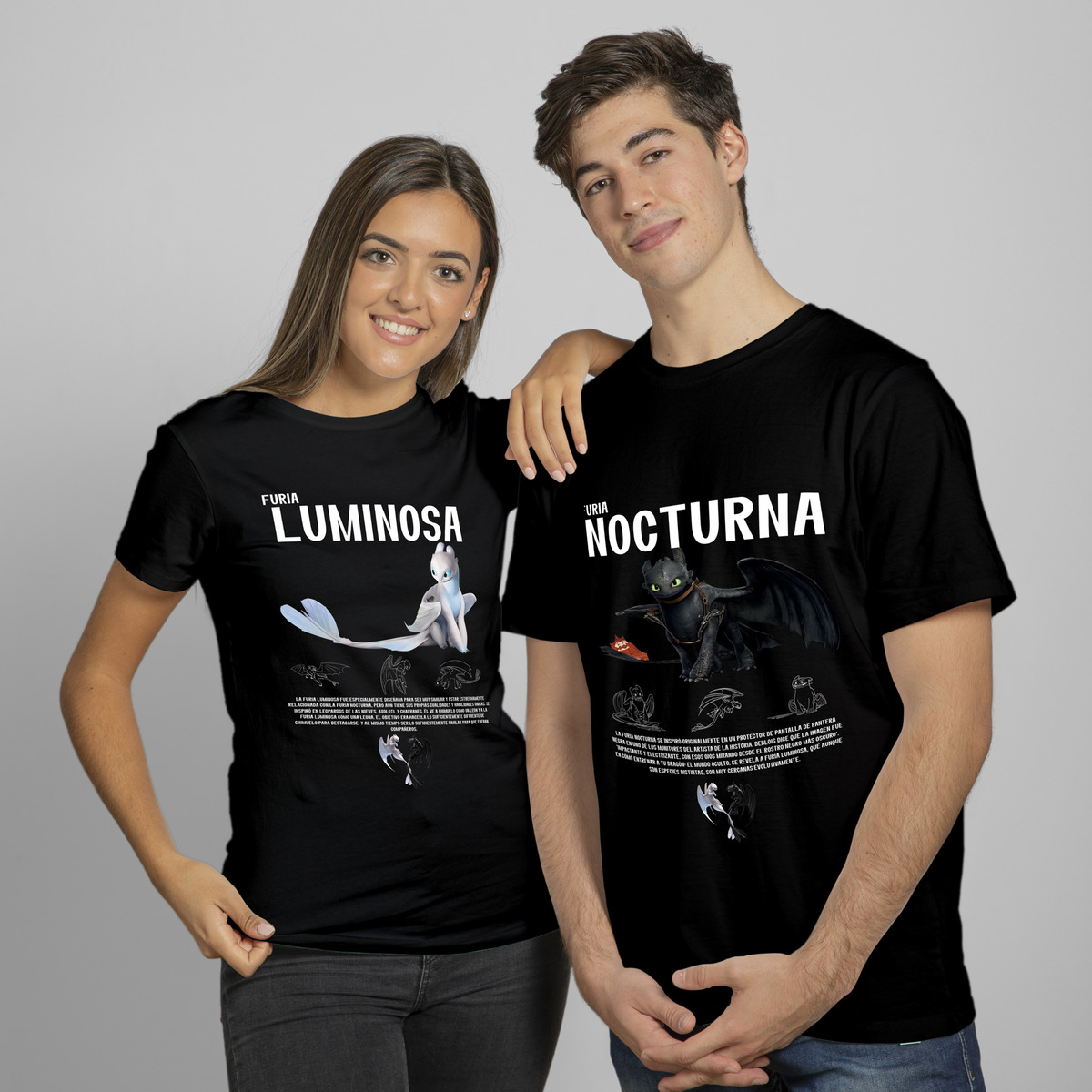 Remera San Valentin, Furia Luminosa Y Nocturna Precio Por 2 - Imagen 5