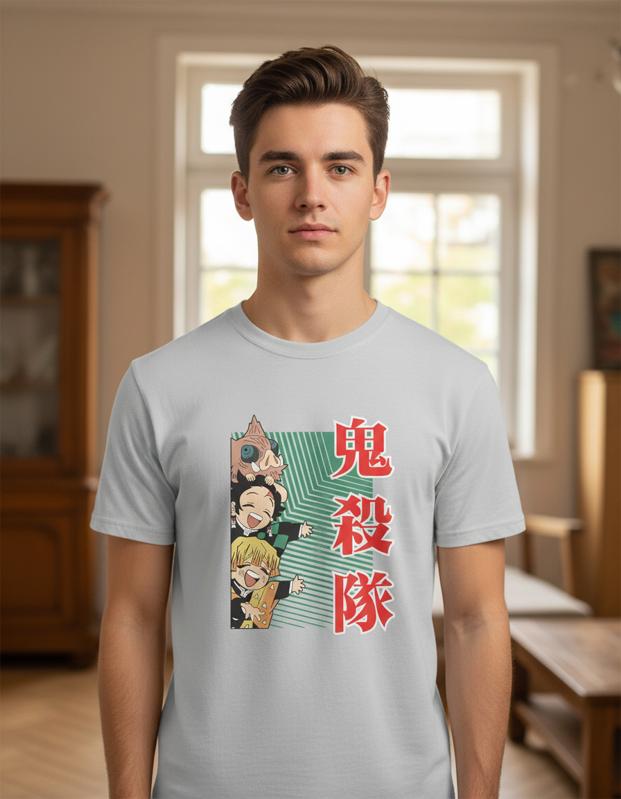 Remera: Demon Slayer Chibis Memoestampados - Imagen 21