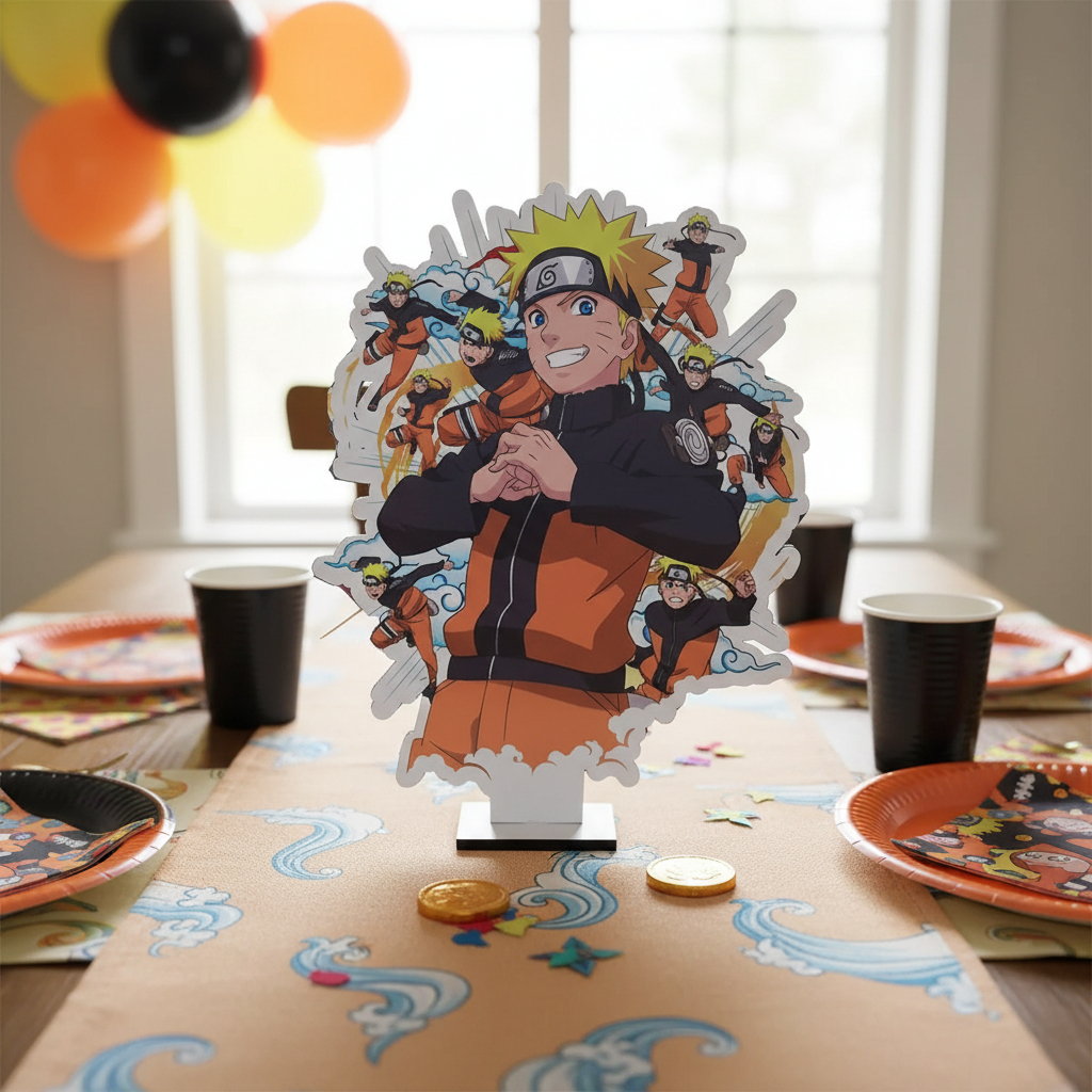 Centro De Mesa Naruto Decoración Memoestampados - Imagen 2