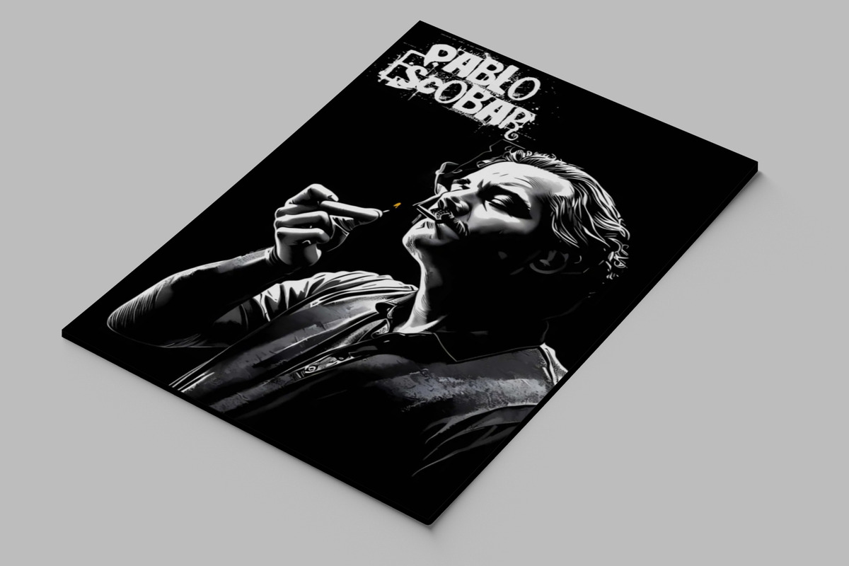 Cuadro 610 Pablo Escobar 40x53 Mdf Memoestampados - Imagen 2