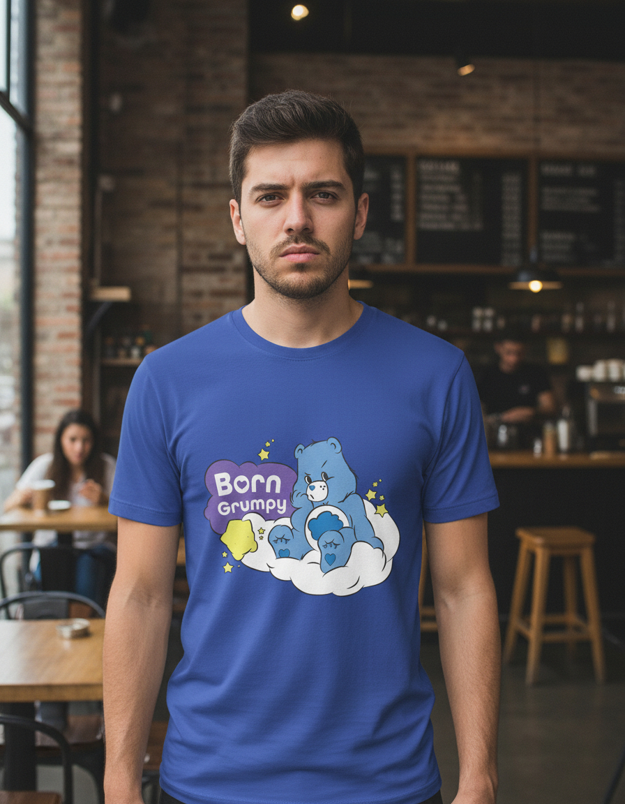 Remera: Born Grumpy Memoestampados - Imagen 9
