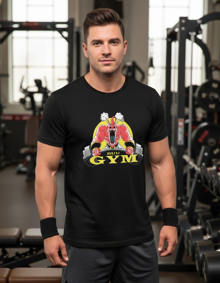 Remera: Majin Buu Gym Memoestampados