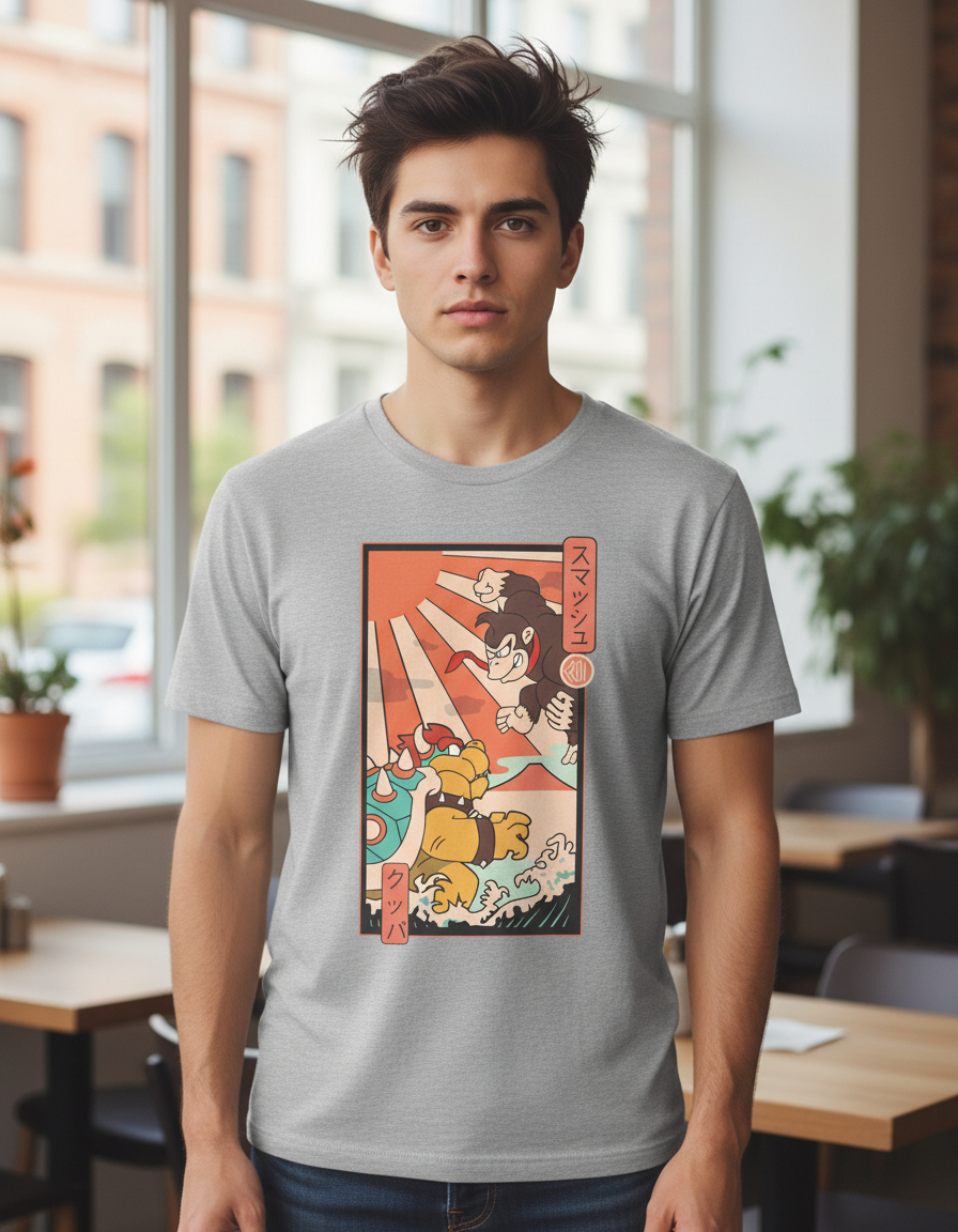 Remera: Bowser Vs Donkey Kong Memoestampados - Imagen 18