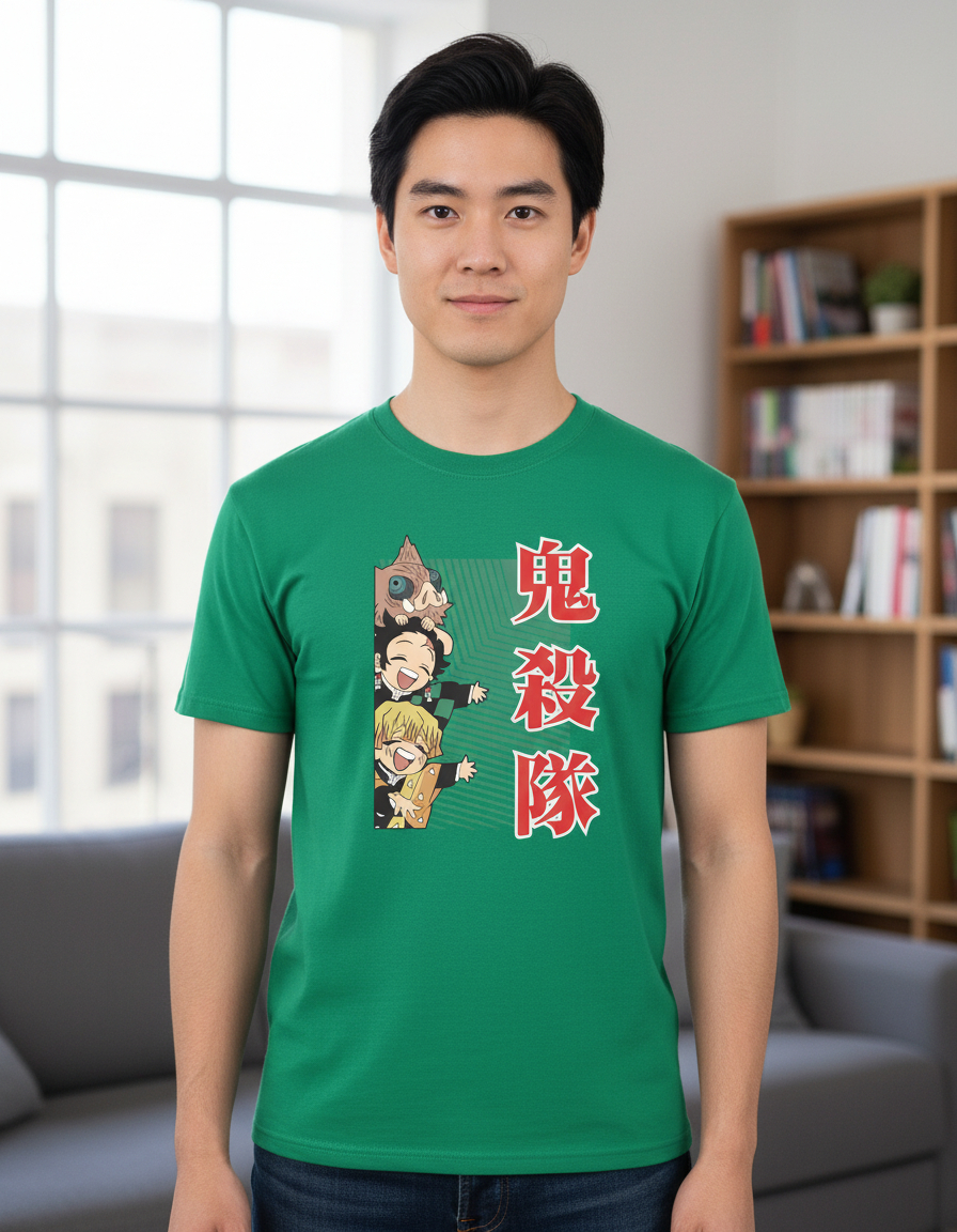 Remera: Demon Slayer Chibis Memoestampados - Imagen 10