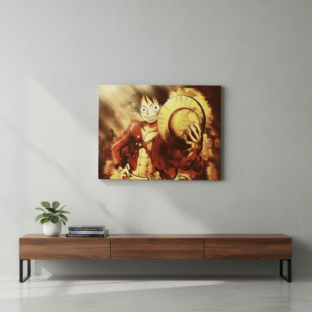 Cuadro 229 Luffy One Piece 3 40x53 Mdf Memoestampados - Imagen 2