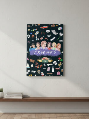 Cuadro Friends 482 30x40 Mdf Memoestampados