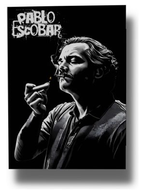 Cuadro 610 Pablo Escobar 40x30 Mdf Memoestampados