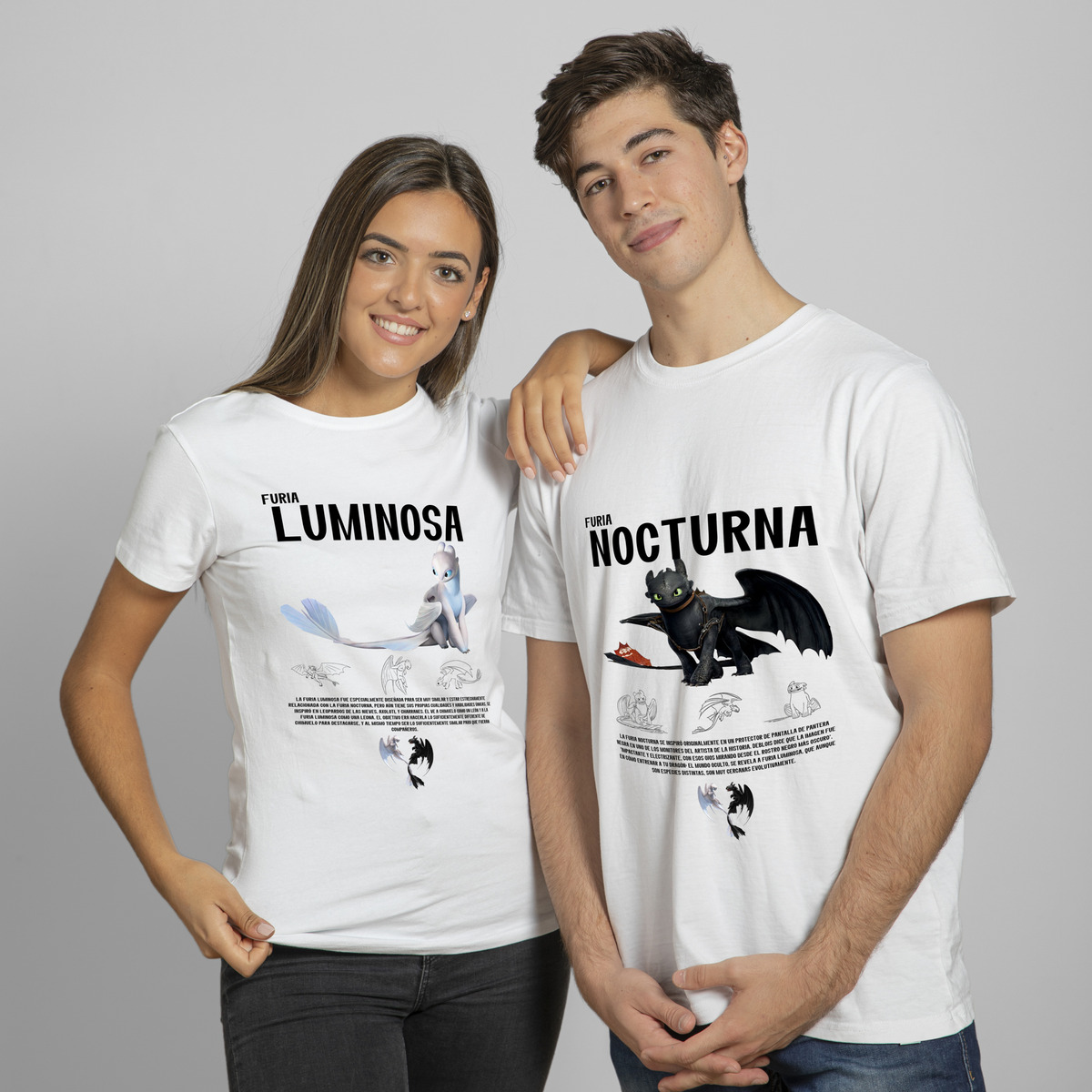 Remera San Valentin, Furia Luminosa Y Nocturna Precio Por 2 - Imagen 10