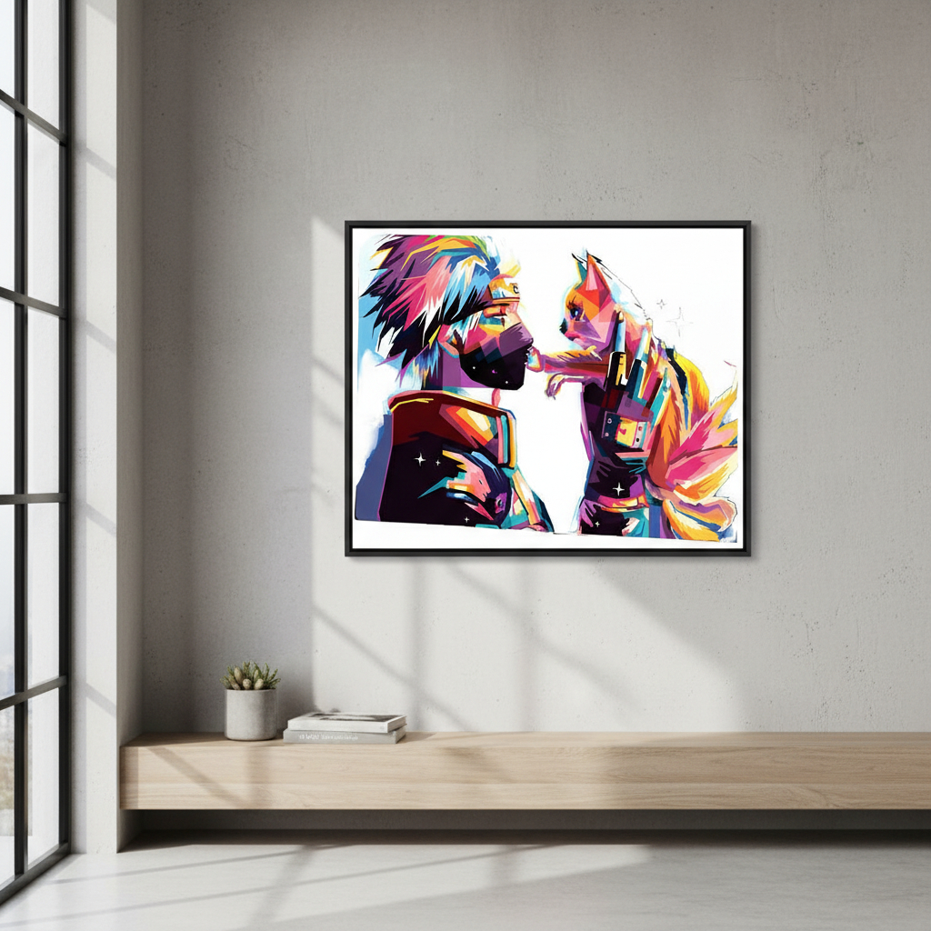 Cuadro Naruto,hatake Kakashi 03 40x53 Mdf Memoestampados - Imagen 3