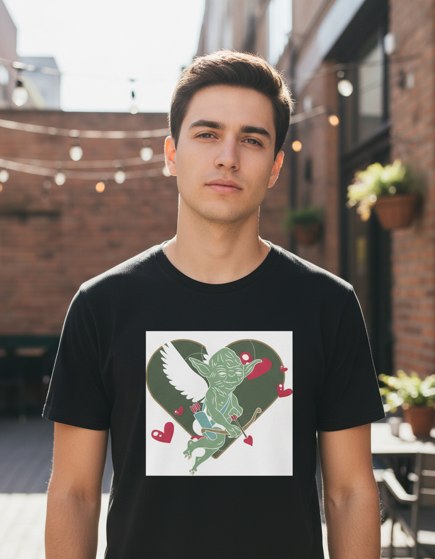 Remera: Yoda Valentin Memoestampados