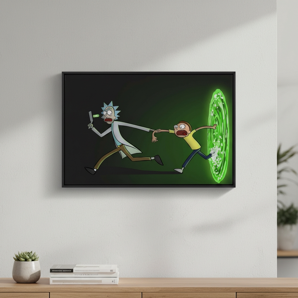 Cuadro 302 Rick And Morty 40x53 Mdf Memoestampados - Imagen 2