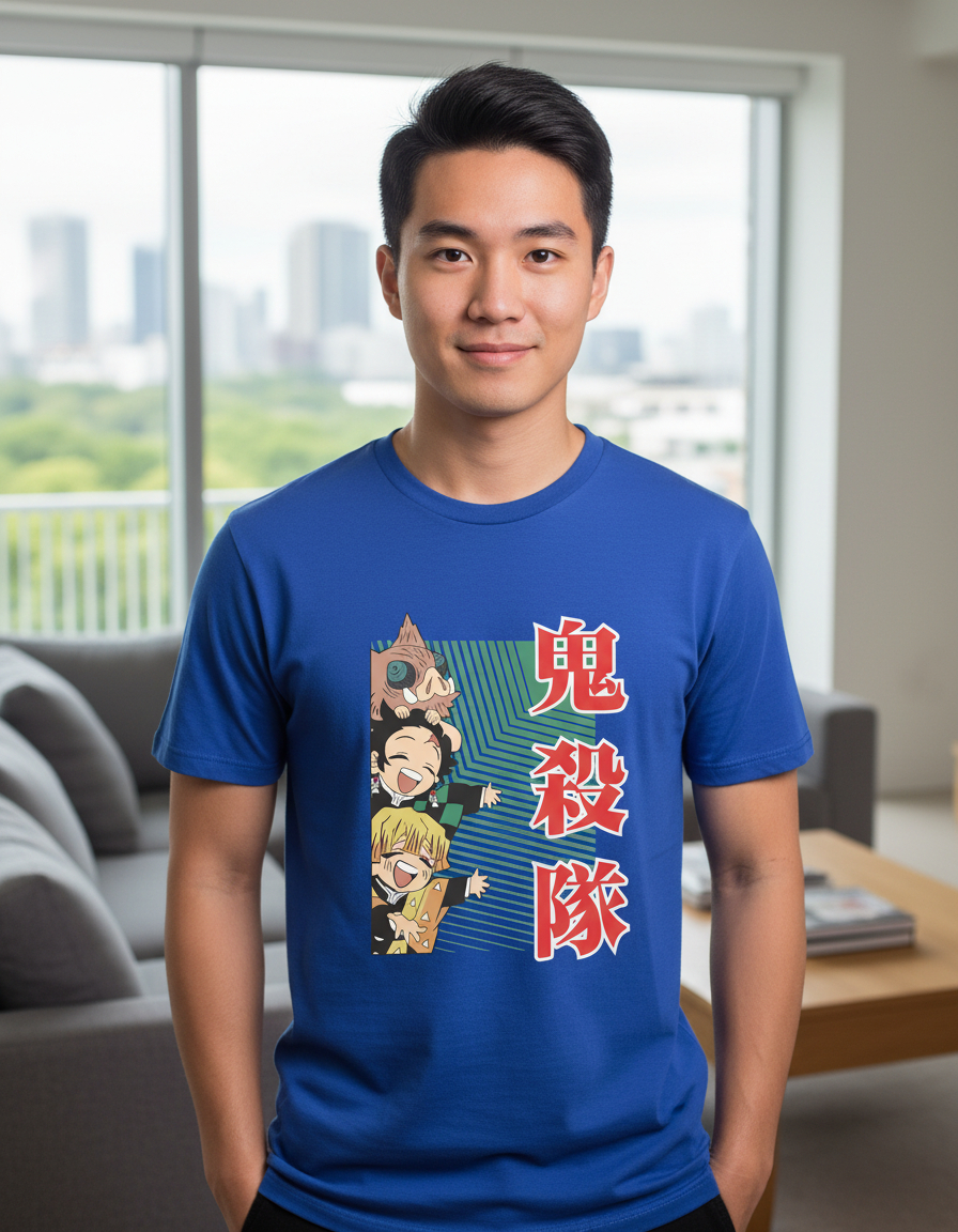 Remera: Demon Slayer Chibis Memoestampados - Imagen 6