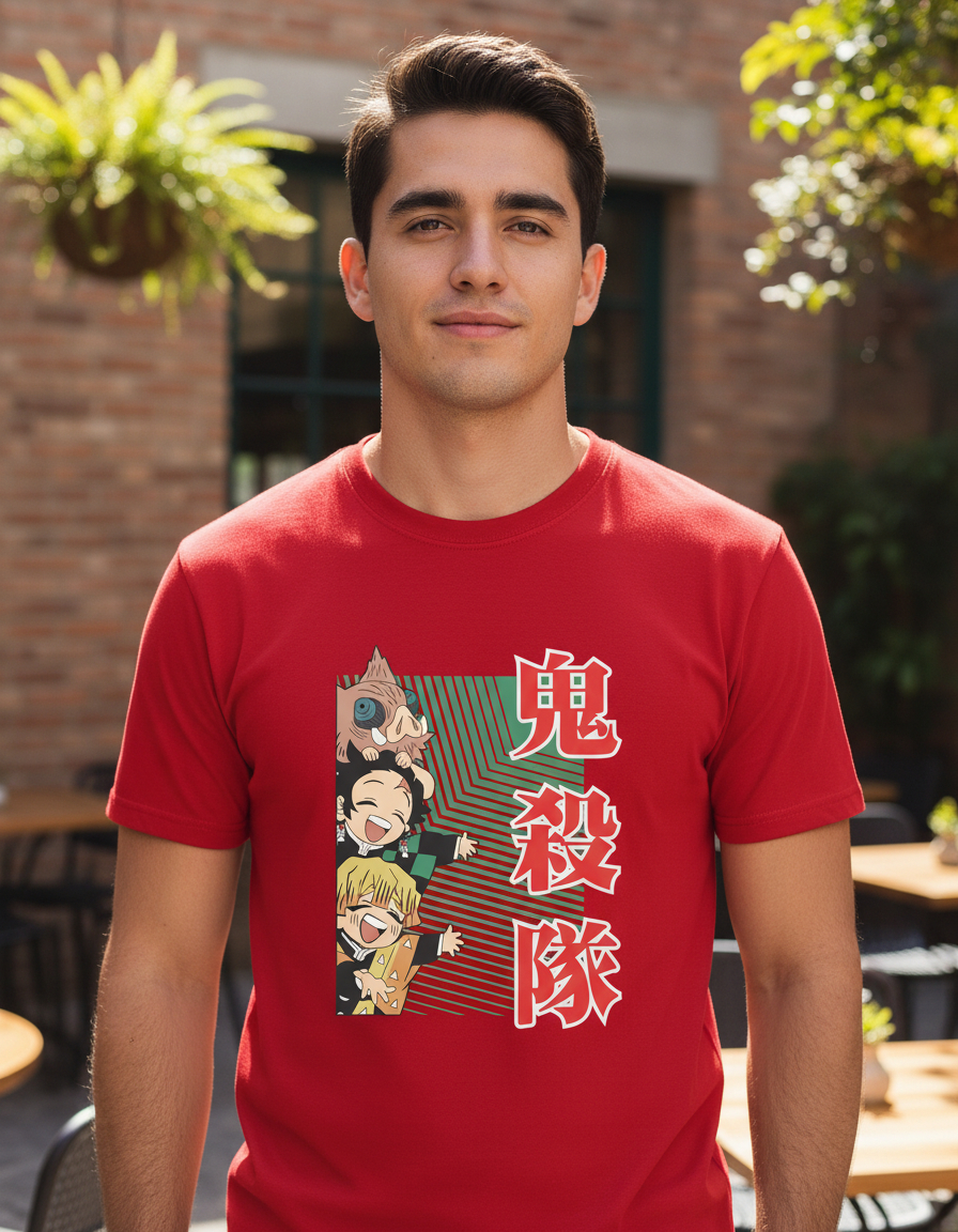 Remera: Demon Slayer Chibis Memoestampados - Imagen 9