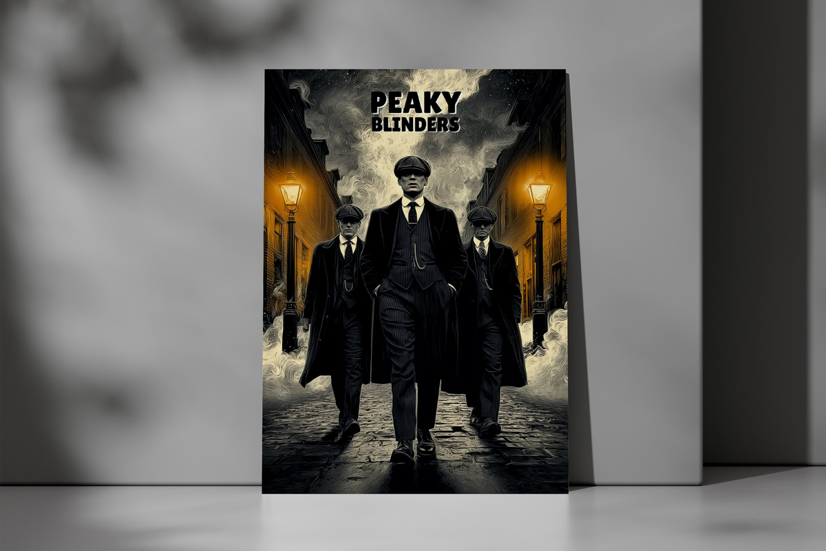 Cuadro 609 Peaky Blinders 40x30 Mdf Memoestampados - Imagen 3