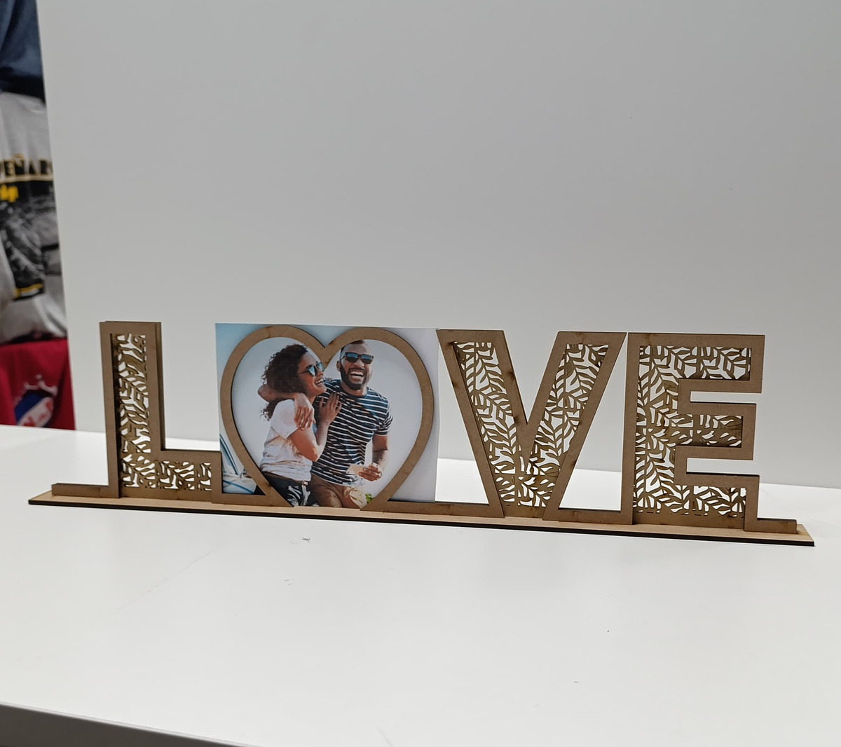Cartel Mdf Love San Valentín Memoestampados 50x12 Cm - Imagen 2