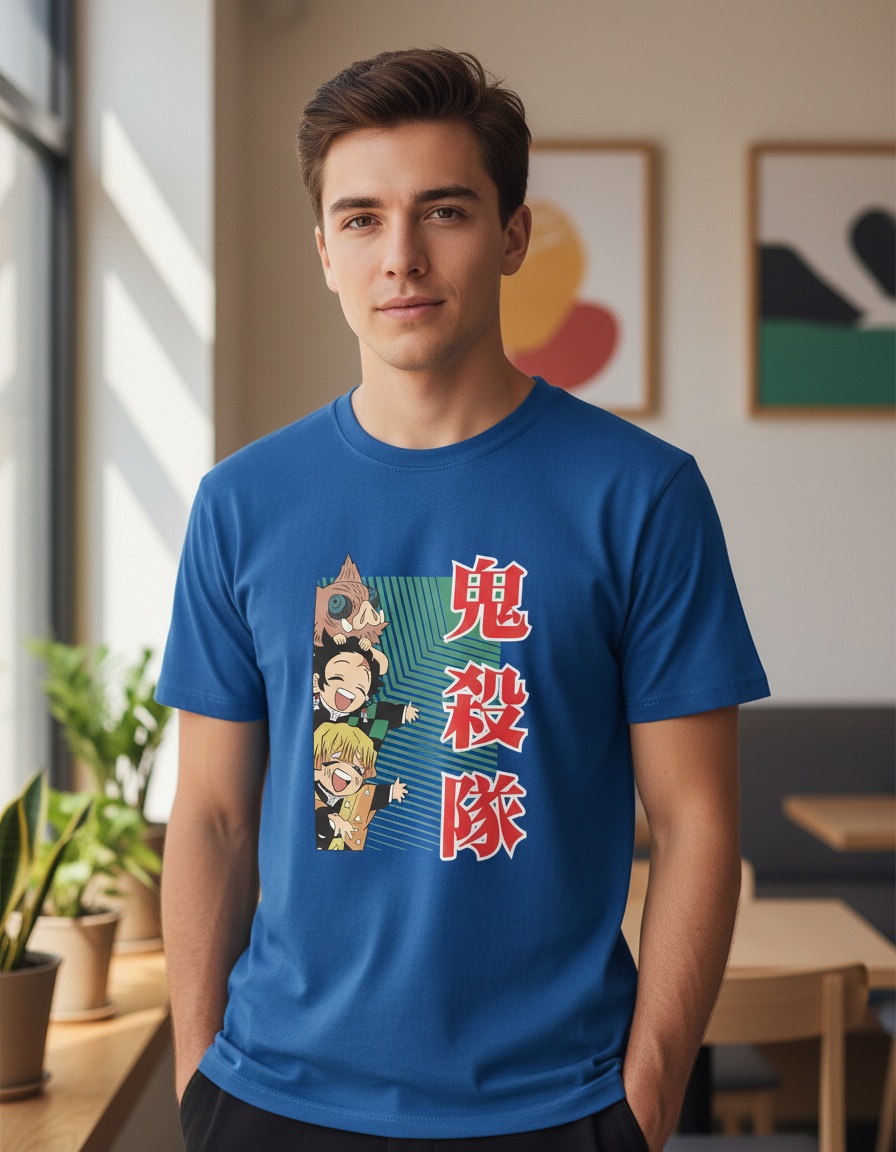 Remera: Demon Slayer Chibis Memoestampados - Imagen 4