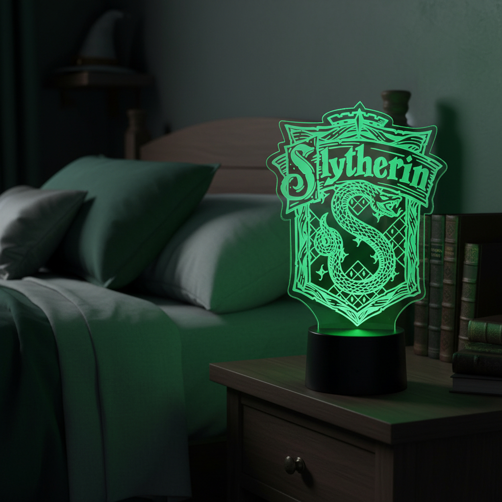 Lampara Led Escudo Slytherin Hp, Consulte Por Personalizadas - Imagen 3
