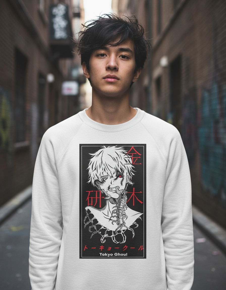 Buzo Tokyo Ghoul Creepy Memoestampados - Imagen 6
