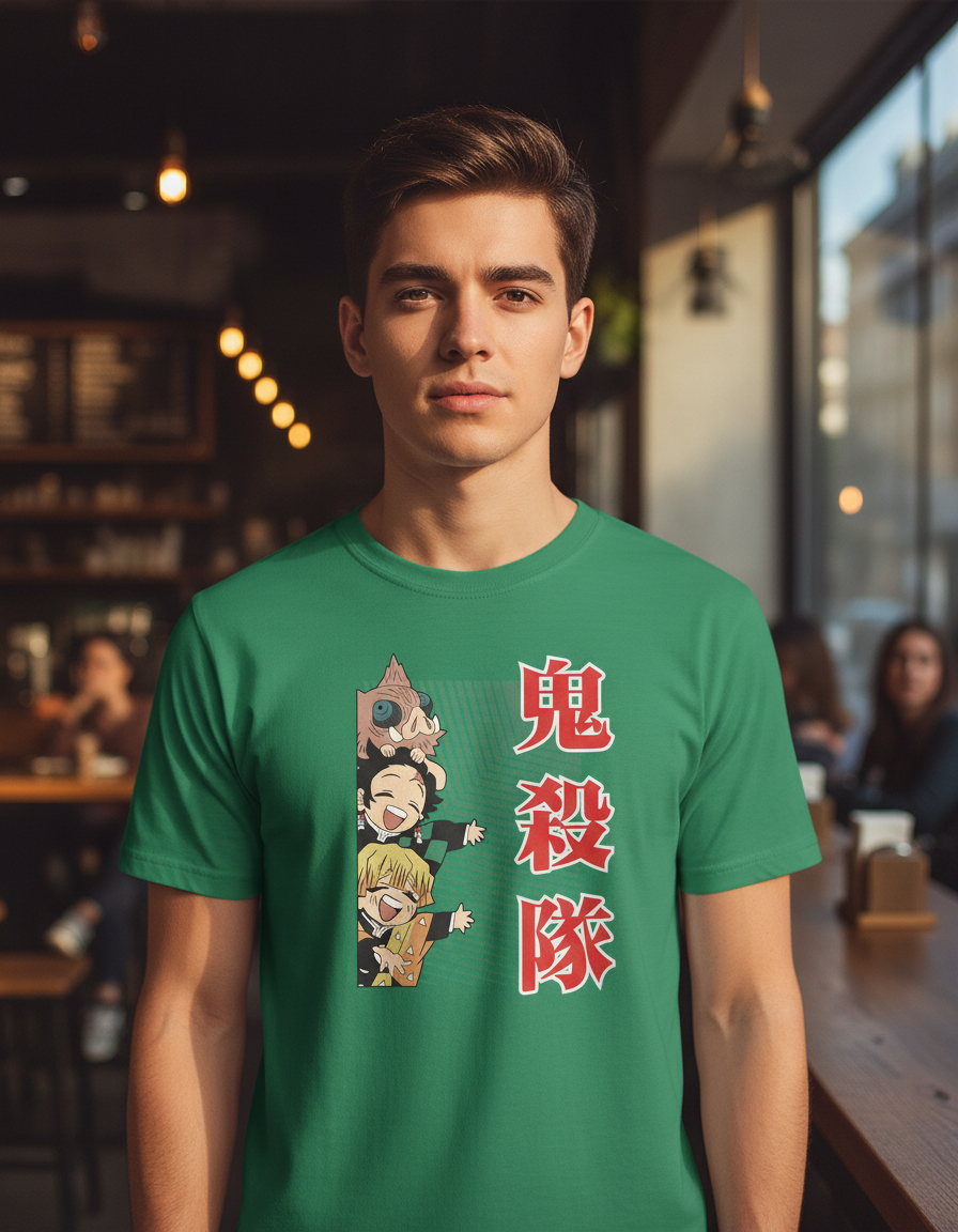 Remera: Demon Slayer Chibis Memoestampados - Imagen 12