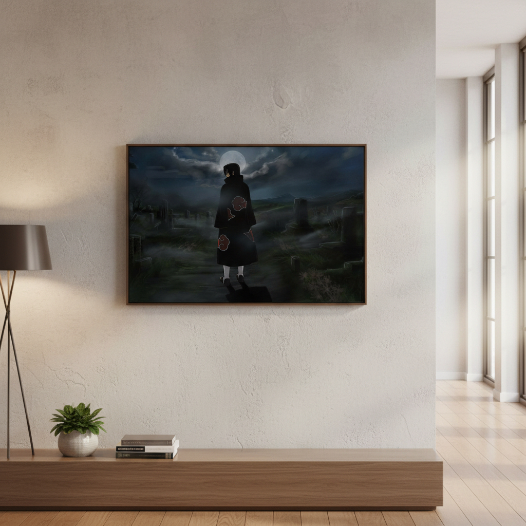 Cuadro Naruto, Itachi Uchiha 13 50x70 Mdf Memoestampados - Imagen 2