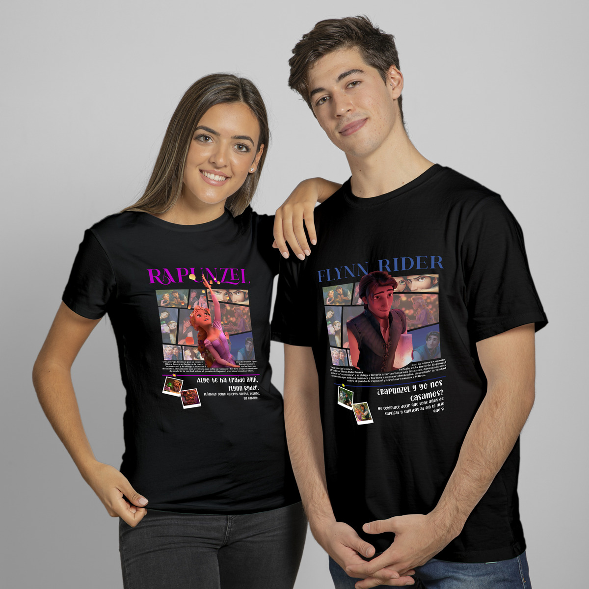 Remera San Valentin, Rapunzel Y Flynn , Novios Precio Por 2 - Imagen 5