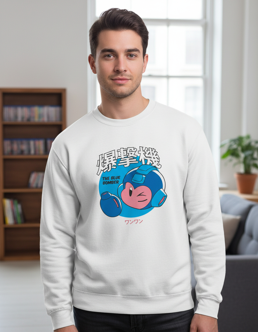 Buzo The Blue Bomberman Memoestampados - Imagen 12