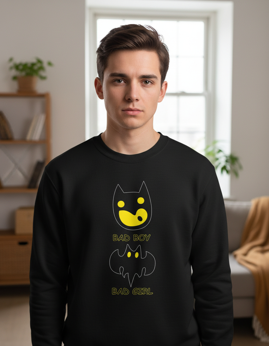 Buzo Bad Boy _ Bad Girl Memoestampados