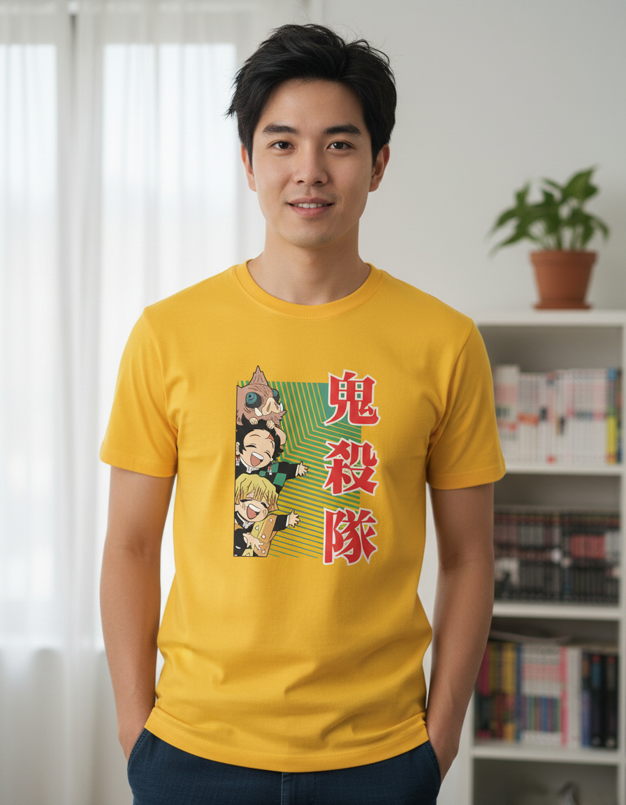 Remera: Demon Slayer Chibis Memoestampados - Imagen 13