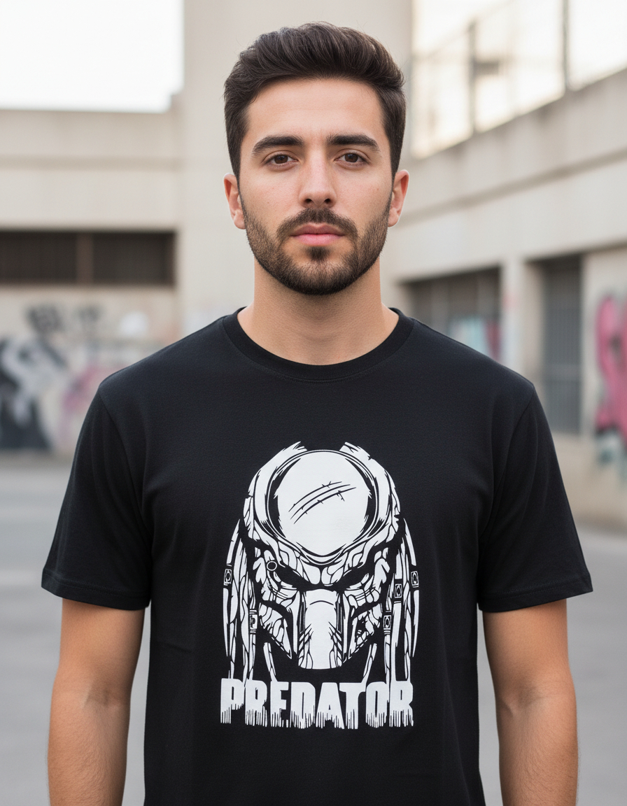 Remera Predator Memoestampados
