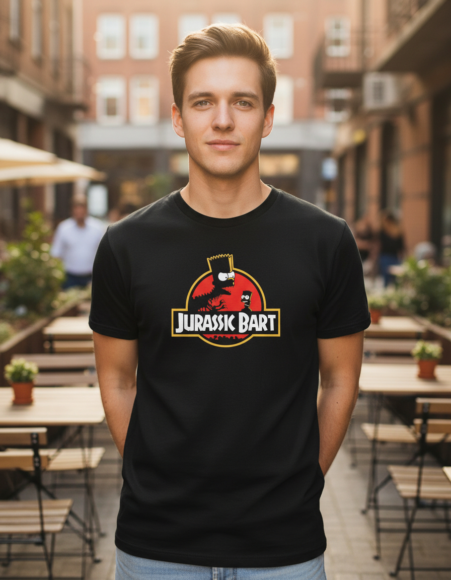 Remera: Jurassic Bart Memoestampados