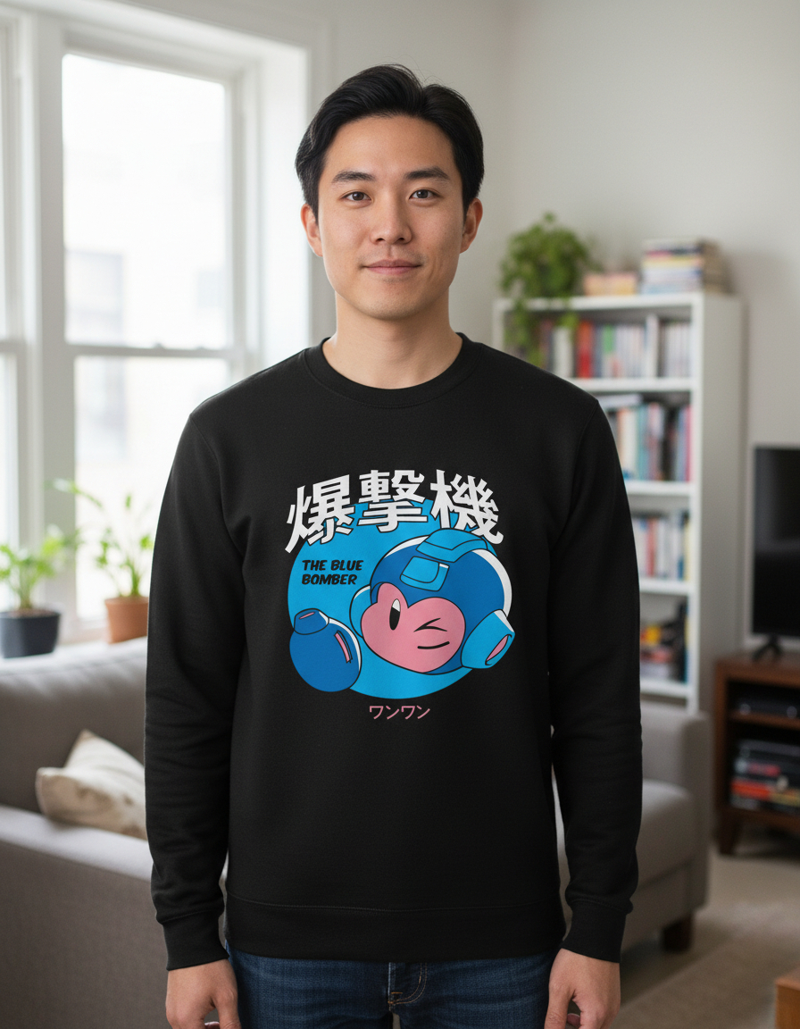 Buzo The Blue Bomberman Memoestampados - Imagen 3