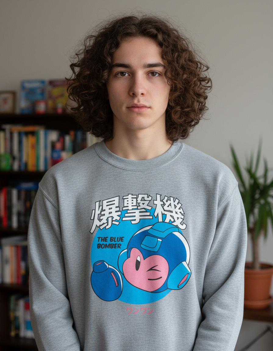 Buzo The Blue Bomberman Memoestampados - Imagen 6