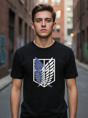 Remera Ataque De Titanes Logo Serigrafia